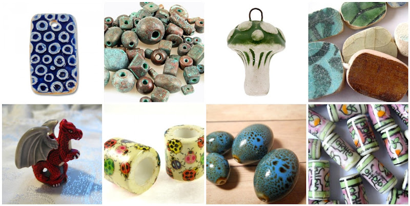 Beautiful Ceramic Beads and Pendants