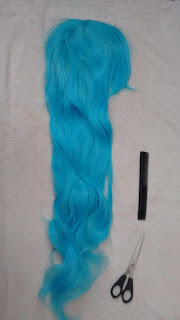 Tutorial, donuth, channel, sinon, wig, peluca, blue, aliexpress, 