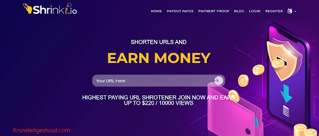 Shrink me.io Earning site