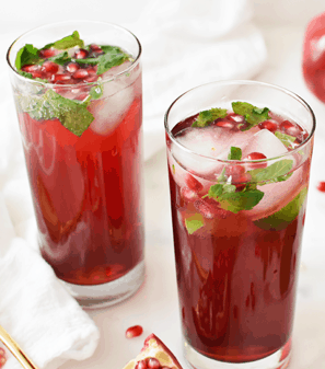 How to Make Pomegranate or Cranberry Mojitos Juice