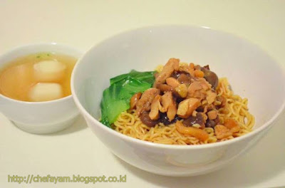 resep bakmi gajah mada ayam jamur special