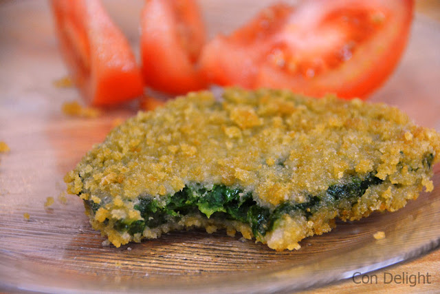 שניצל תרד spinach schnitzel vegan