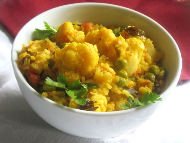 lentil cauliflower pulao