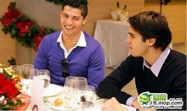 Cristiano Ronaldo and Kaka So Happy Together