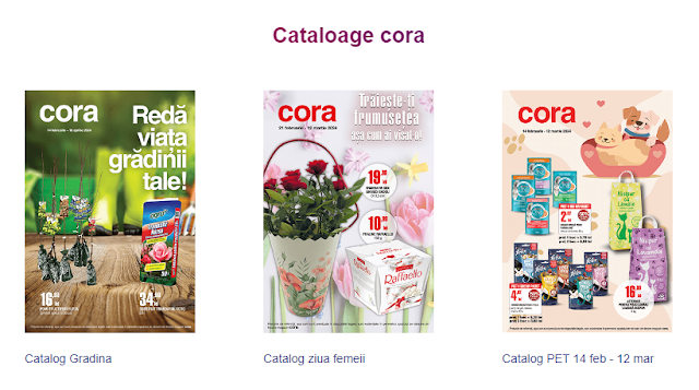 CORA  Promotii, Brosuri si Tombole 1-31.03 2024 → ONLINE STORE