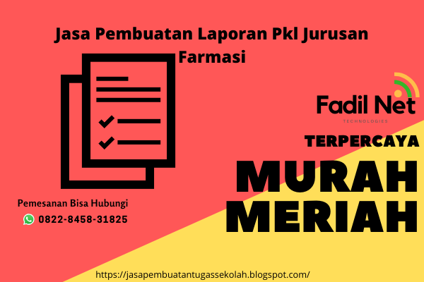 Jasa Pembuatan Laporan Pkl Jurusan Farmasi