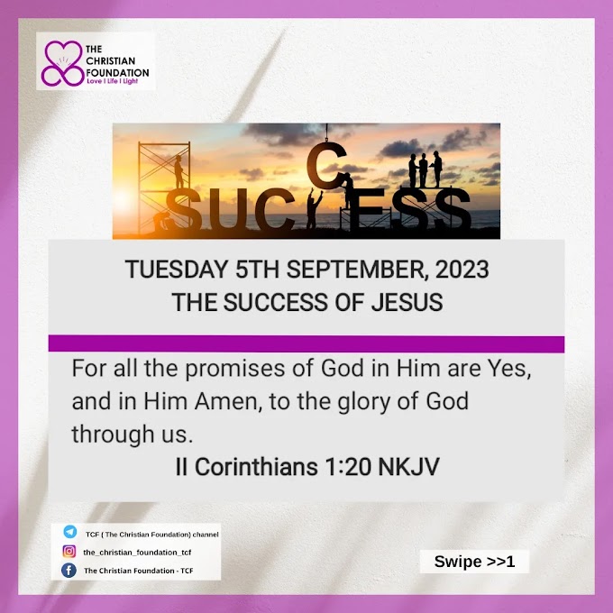 THE SUCCESS OF JESUS | LOVE, LIGHT AND LIFE 