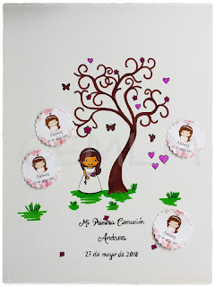 Cuadros de huellas comunion celebraciones especiales miriam lm