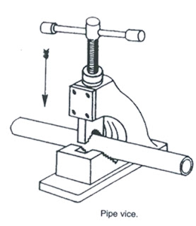 Pipe vice line diagram