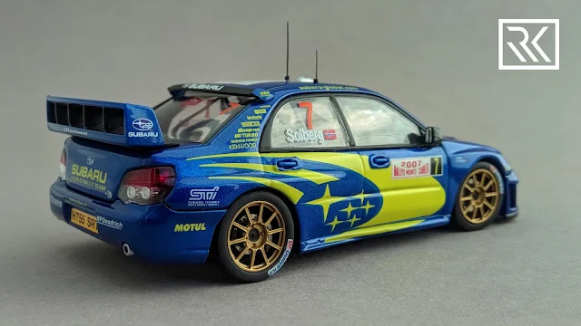 Photo of 1:43 AUTOart Subaru Impreza S12 WRC '06 from Rallye Monte-Carlo 2007, driven by Petter Solberg / Phill Mills