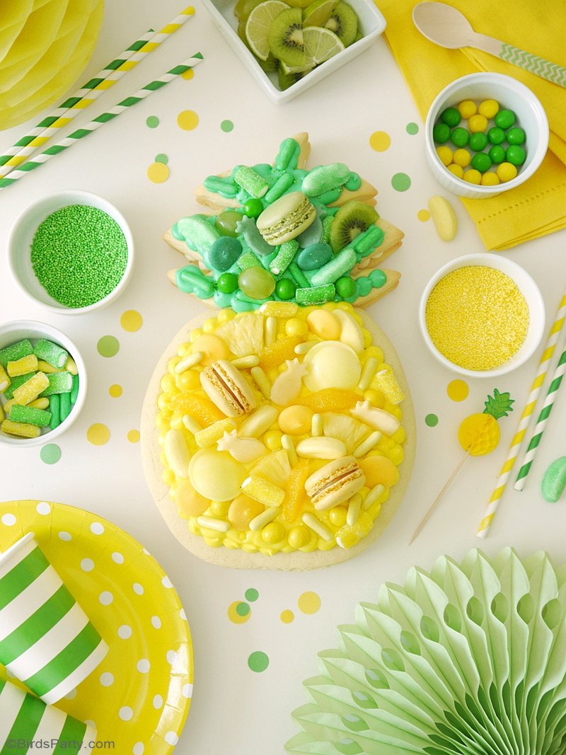 Pineapple Cookie Cake Party Ideas Party Printables Blog