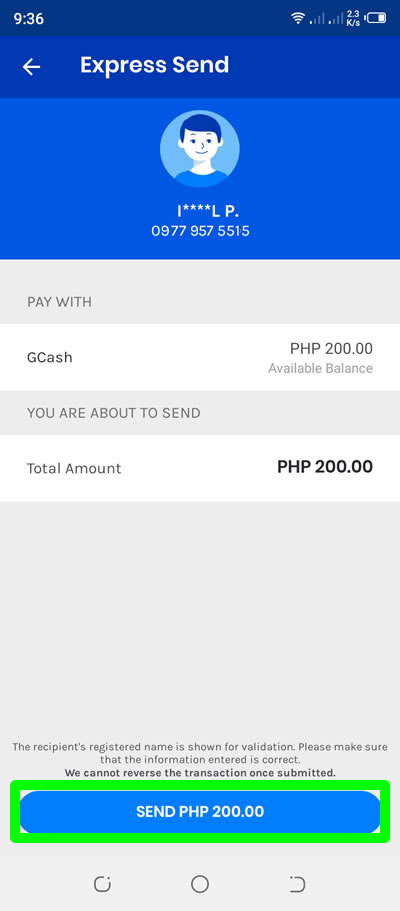 send money to another gcash