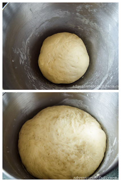 collage of bread dough