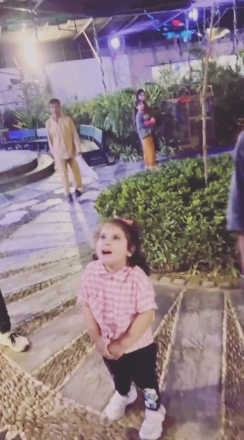 Aiman Khan And Muneeb Butt Take Amal For Halloween Fun