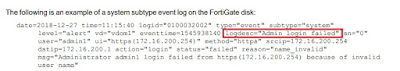 FortiGate Sample logs