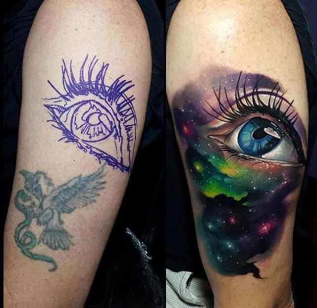 tattoo repair before and after
