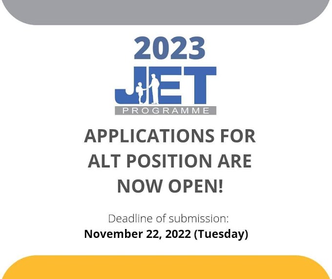2023 JET Programme - Assistant Language Teacher Application now Open! Apply now!