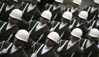 Photo: Turkish soldiers marching