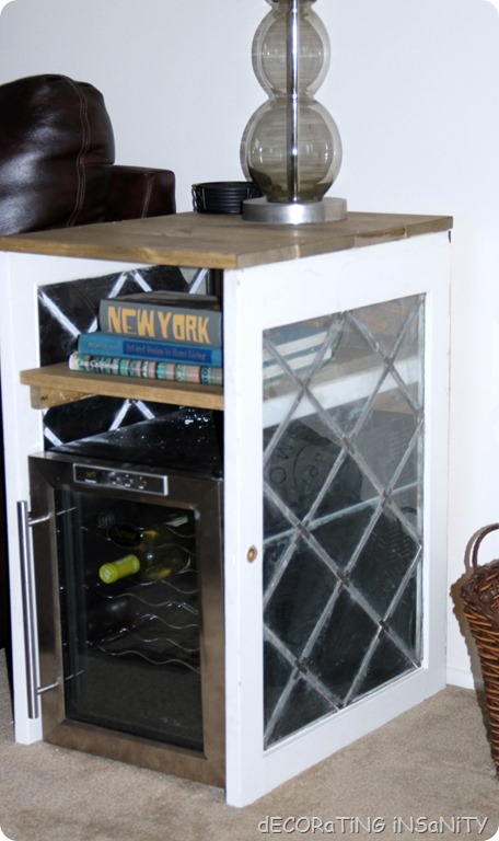 wine fridge table