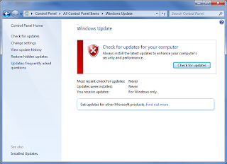 Windows 7 fails to configure updates