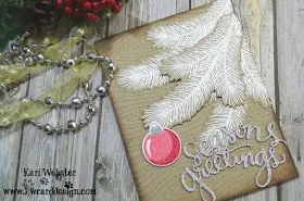 Sunny Studio Stamps: Holiday Style customer card by Kari Webster