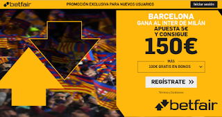 betfair supercuota Inter v Barcelona 10-12-2019