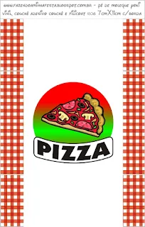 Pizza Party Free Printable Labels.