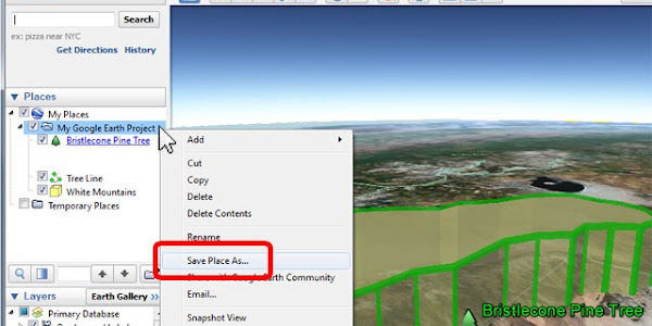 Google Earth 07 - Save your Google Earth project and share with others