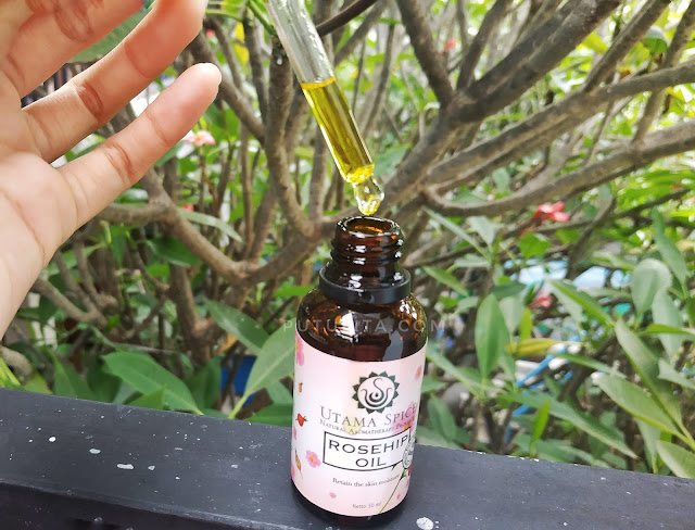 [REVIEW] Utama Spice Rosehip Oil, Face Oil untuk Kulit Berminyak