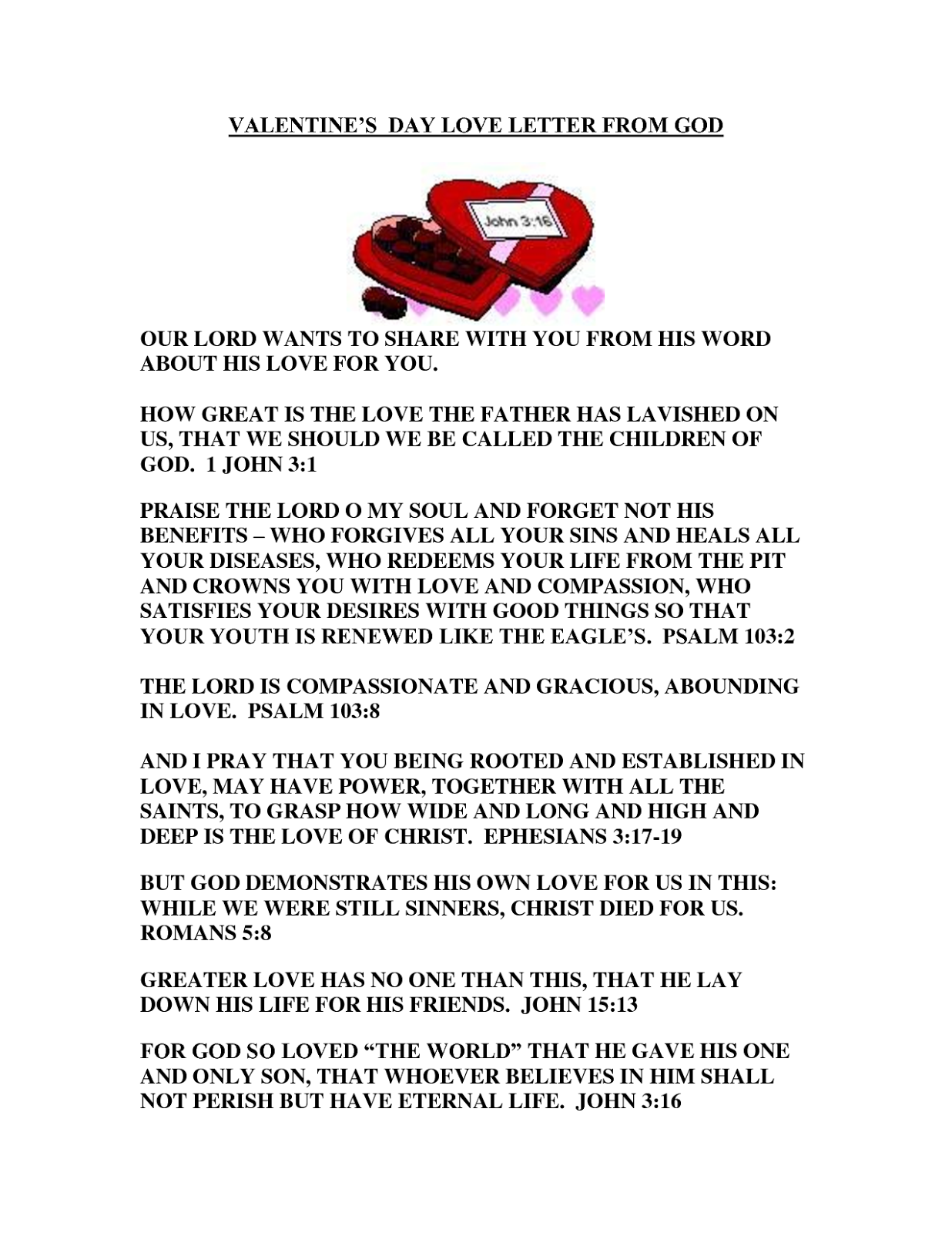4. Valentines Day Love Letters For Him/her