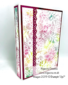 Book Style Card Gift Folder Nigezza Creates Stampin' Up! Delicately Detailed Laser Cut Paper