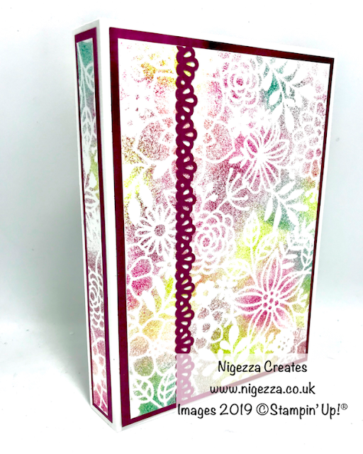 Book Style Card Gift Folder Nigezza Creates Stampin' Up! Delicately Detailed Laser Cut Paper