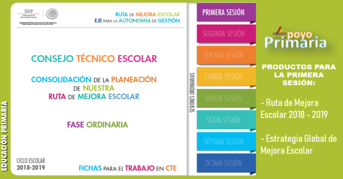 Ficha de la Primera Sesión del Consejo Técnico Escolar