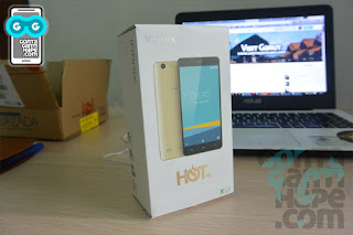 Infinix Hot 3 - Kotak kemasan, tampak depan