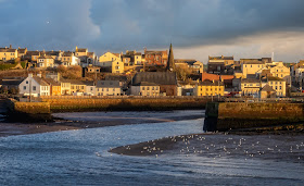 Photo of Maryport bathed in the golden afternoon light