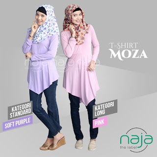 T-Shirt MOZA - Jual T-Shirt Jersey - Jual Hijab Online dan jual busana online