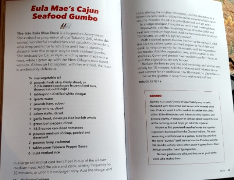 the Tabasco cookbook eula Rae's Cajun seafood gumbo recipe