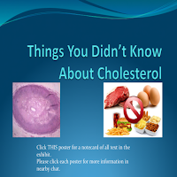 Picture of various body fats with caption "Things You Didn't Know About Cholesterol"