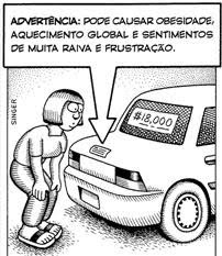 advertência - carro