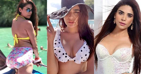 Anjum Fakih cleavage bikini hot actress kundali bhagya