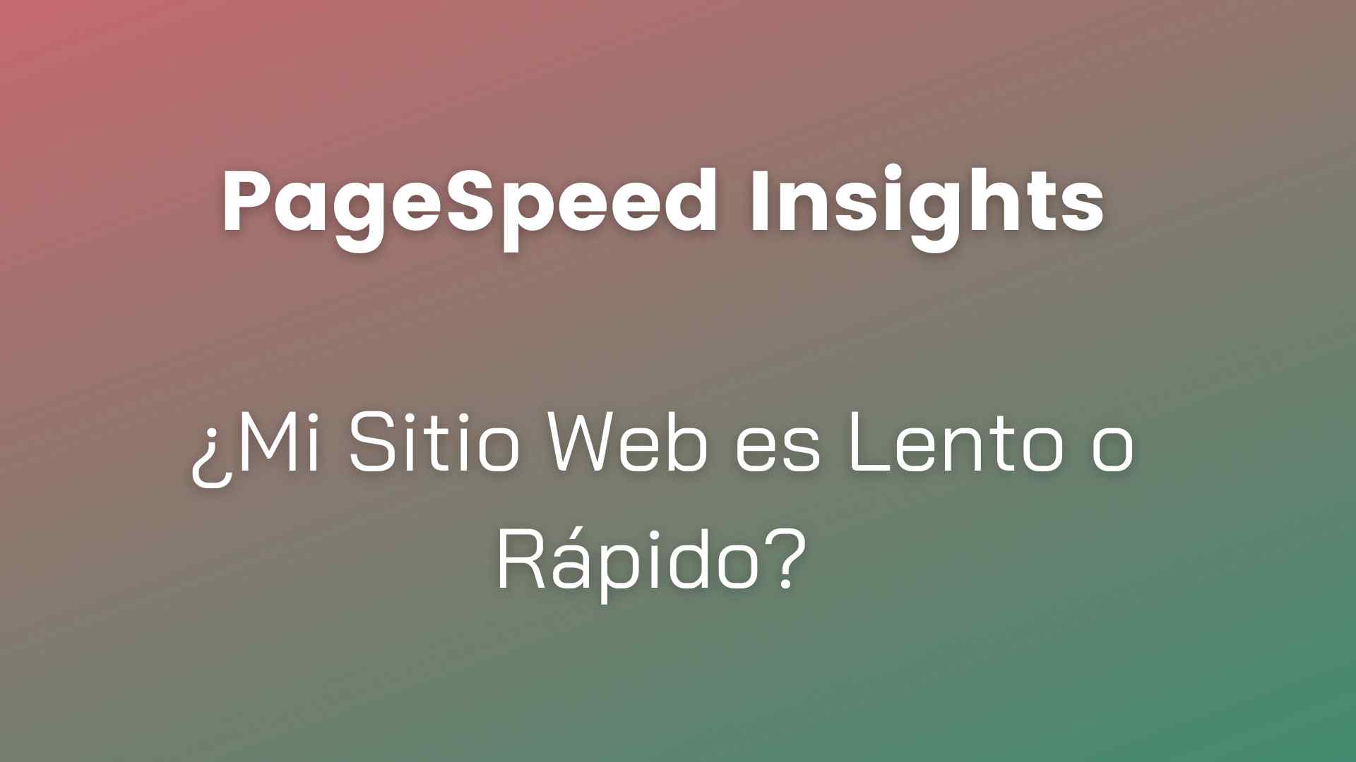 PageSpeed Insights