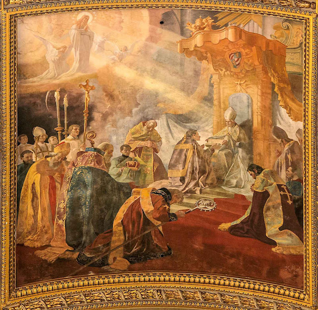 Beato Pio IX proclama o dogma da Imaculada Conceição, Sant'Andrea della Valle, Roma.