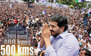 YS Jagan Crosses 500-Km-Mark