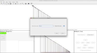 BioFabric Screenshot #3: Creating a Submodel