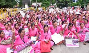 6 lakh virus-hunting ASHA                workers  Strike todey