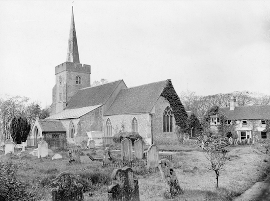 St Mary's Church and vicarage c. 1900