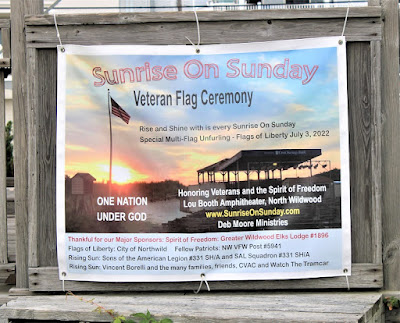 Veteran Flag Ceremony at Sunrise Every Sunday in North Wildwood