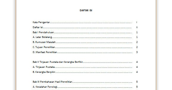 Contoh Daftar Isi Makalah Virus - Simak Gambar Berikut