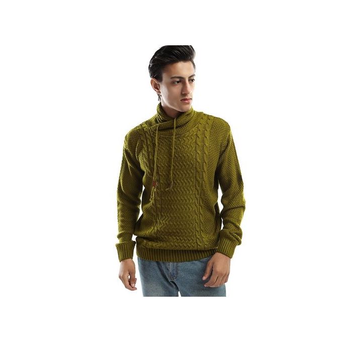 Hooded Knitted Pullover