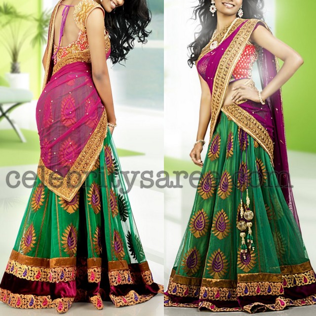 Designer Half Saree